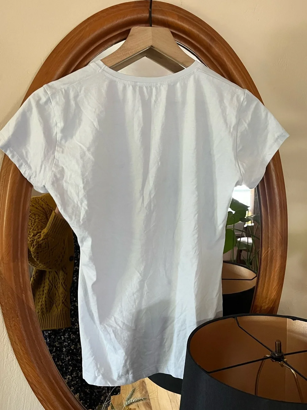Classic Baby Blue Chanel Tee Black Sequined Logo - Picture 5 of 6